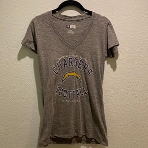 Women’s V-Neck Chargers Football Tee-Shirt
